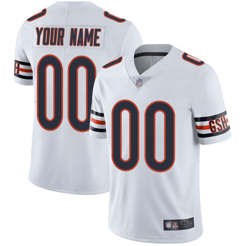 Limited White Men Road Jersey NFL Customized Football Chicago Bears Vapor Untouchable->customized nfl jersey->Custom Jersey
